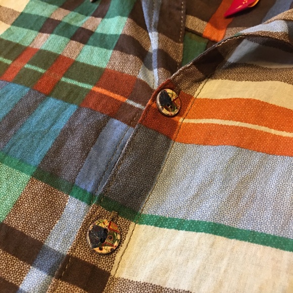 Urban Mangoz Plaid Shirt Dress L - Picture 5 of 9